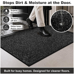 Mibao door mat showing anti-slip rubber backing
