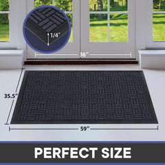 Mibao doormat showing textured surface for dirt trapping