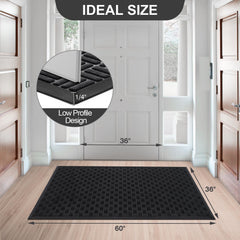 Mibao Doormat with textured surface close-up