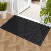Mibao Front Door Mat 47" x 24" blue rectangular design