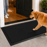 Mibao Heavy-Duty Door Mat front view, black 36" x 24"