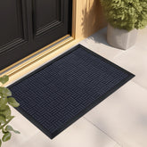 Mibao Heavy Duty Door Mat front view in Deep Navy