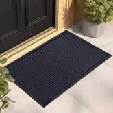 Mibao Heavy Duty Welcome Mat in deep navy front view
