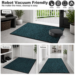 Mibao Super Absorbent Door Mat on a tiled floor