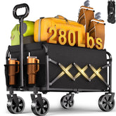 micieitie Collapsible Wagon Cart side view with wheels