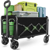 micieitie foldable wagon cart side view in sage