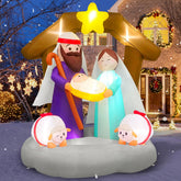 MICOCAH 6FT inflatable nativity scene with Mary and Joseph