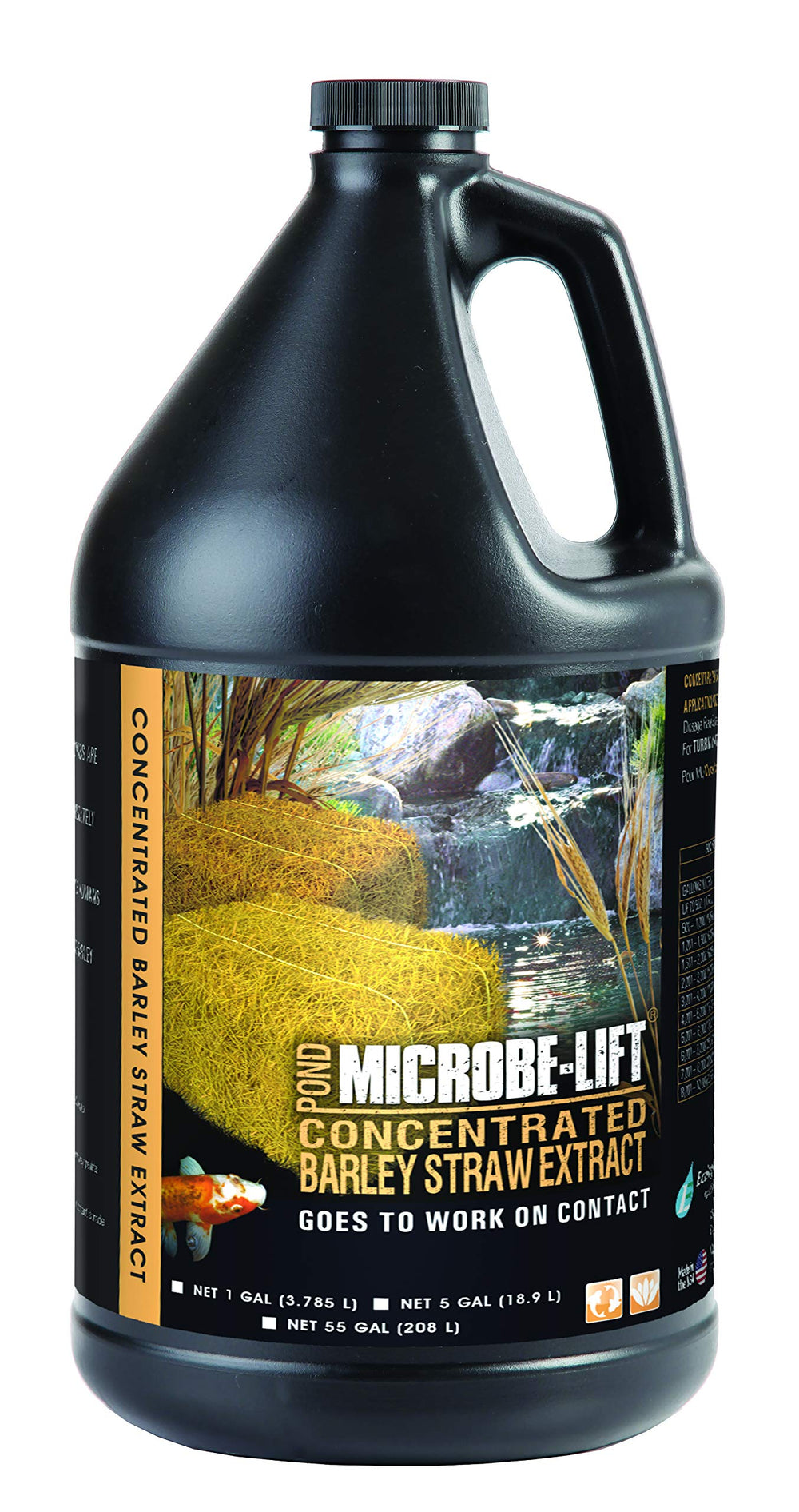 MICROBE-LIFT Concentrated Barley Straw Extract Conditioner 1 Gallon front view