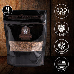 Middleton Mixology SmokeTop 4oz Cocktail Smoker Chips in a glass container