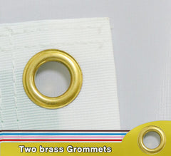 MIDLE New Progress Pride Flag showing grommet detail