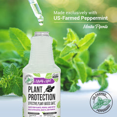 Mighty Mint Peppermint Oil Plant Protection Spray side view showing nozzle