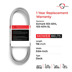 MightyRugged 103-4014 replacement belt side view