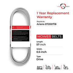MightyRugged drive belt showing aramid cord material