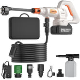 MIMYTH cordless pressure washer front view in Polar White