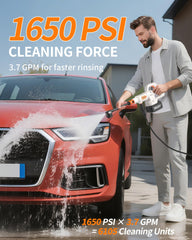 MIMYTH cordless pressure washer with foam cannon and nozzle