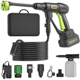 MIMYTH Cordless Pressure Washer with foam pot and 23FT hose
