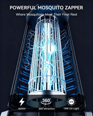 Minimoon Bug Zapper showcasing the 15W UV light