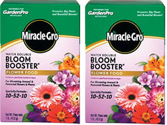 Miracle-Gro Bloom support 10-52-10 powder fertilizer in packaging