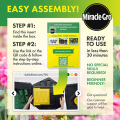 Miracle-Gro Compost Tumbler in garden setting