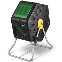 Miracle-Gro Compost Tumbler side view showing sliding door