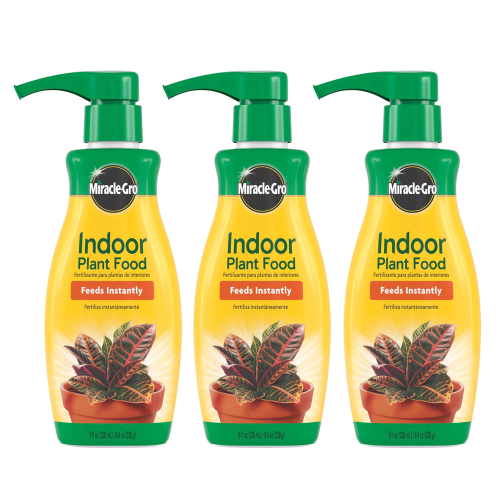 Miracle-Gro Indoor Plant Food 8 oz bottle front view