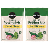 Miracle-Gro Indoor Potting Mix 6 qt bags front view