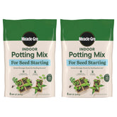 Miracle-Gro Indoor Potting Mix for Seed Starting, front view of packaging