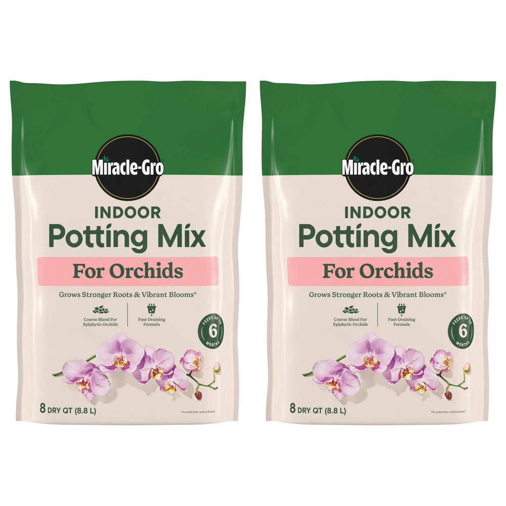 Miracle-Gro Orchid Potting Mix Coarse Blend 8qt front view