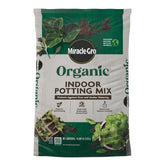 Miracle-Gro Organic Indoor Potting Mix 16 qt bag front view