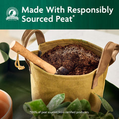 Miracle-Gro Organic Indoor Potting Mix being poured into a pot