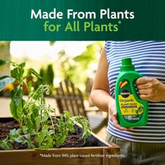 Miracle-Gro Organic Plant Food 32 fl. oz. side view