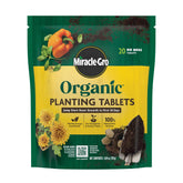 Miracle-Gro Organic Planting Tablets package front view with 20 tablets