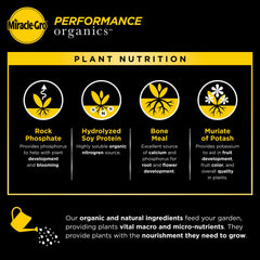 Miracle-Gro Performance Organics Blooms Plant Nutrition 1 lb packaging