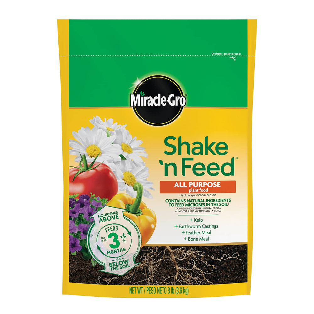 Miracle-Gro Shake 'N Feed All Purpose Plant Food 8 lb front view