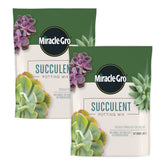 Miracle-Gro Succulent Potting Mix 4 qt, 2-Pack front view