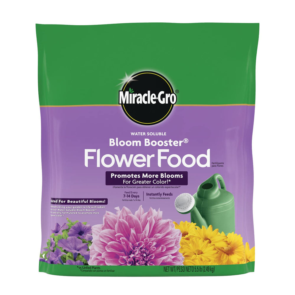 Miracle-Gro Water Soluble Bloom support Flower Food 5.5 lb front view