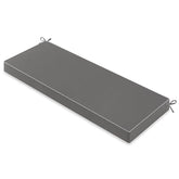 MIULEE Dark Grey Outdoor Bench Cushion front view