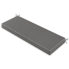 MIULEE Dark Grey Outdoor Bench Cushion front view