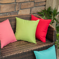 MIULEE Decorative Outdoor Pillow Cover in Garden Setting