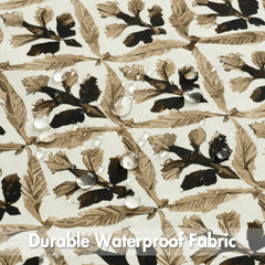 MIULEE Outdoor Floral Pillow Cover with hidden zipper detail