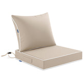 MIULEE Outdoor Seat Cushion beige front view