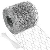 Miuwauer chicken wire 4" x 590.5" galvanized mesh front view
