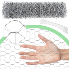 Miuwauer Chicken Wire installation with zip ties