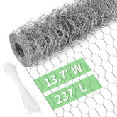 Miuwauer Chicken Wire roll 13.7" x 237" with zip ties