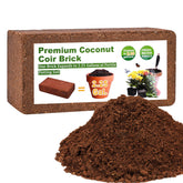 Miuwauer Organic Coco Coir Brick front view, compact size