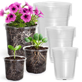 MIXC Clear Nursery Pots 3.5 Inch front view