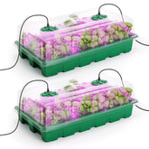 MIXC Seed Starter Tray 2-Pack with full spectrum LED lights