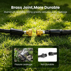 MIXC soaker hose featuring a long swivel handle