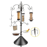 MIXXIDEA Bird Feeding Station Kit 94 Inch bronze model front view