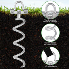 MIXXIDEA Ground Anchor demonstrating use with a tent